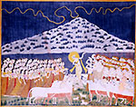 miniatur krishna govardhan, kishangarh